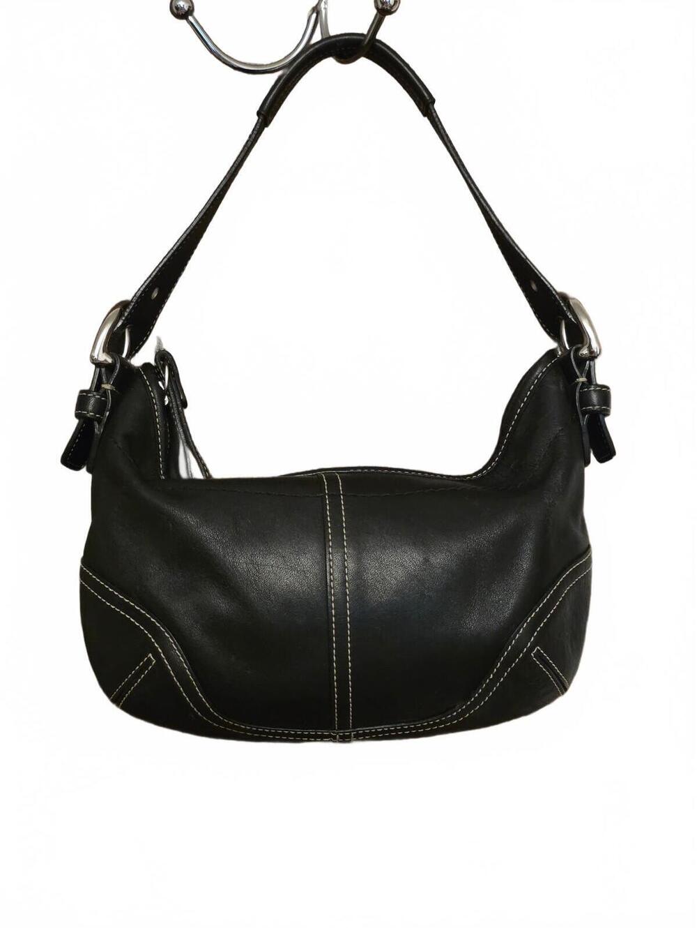 VTG Y2K Coach 9541 Leather Soho Hobo Shoulder Bag Purse Black